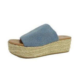 Denim Big Buddha Wedges